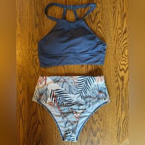 High waisted halter top bikini size small